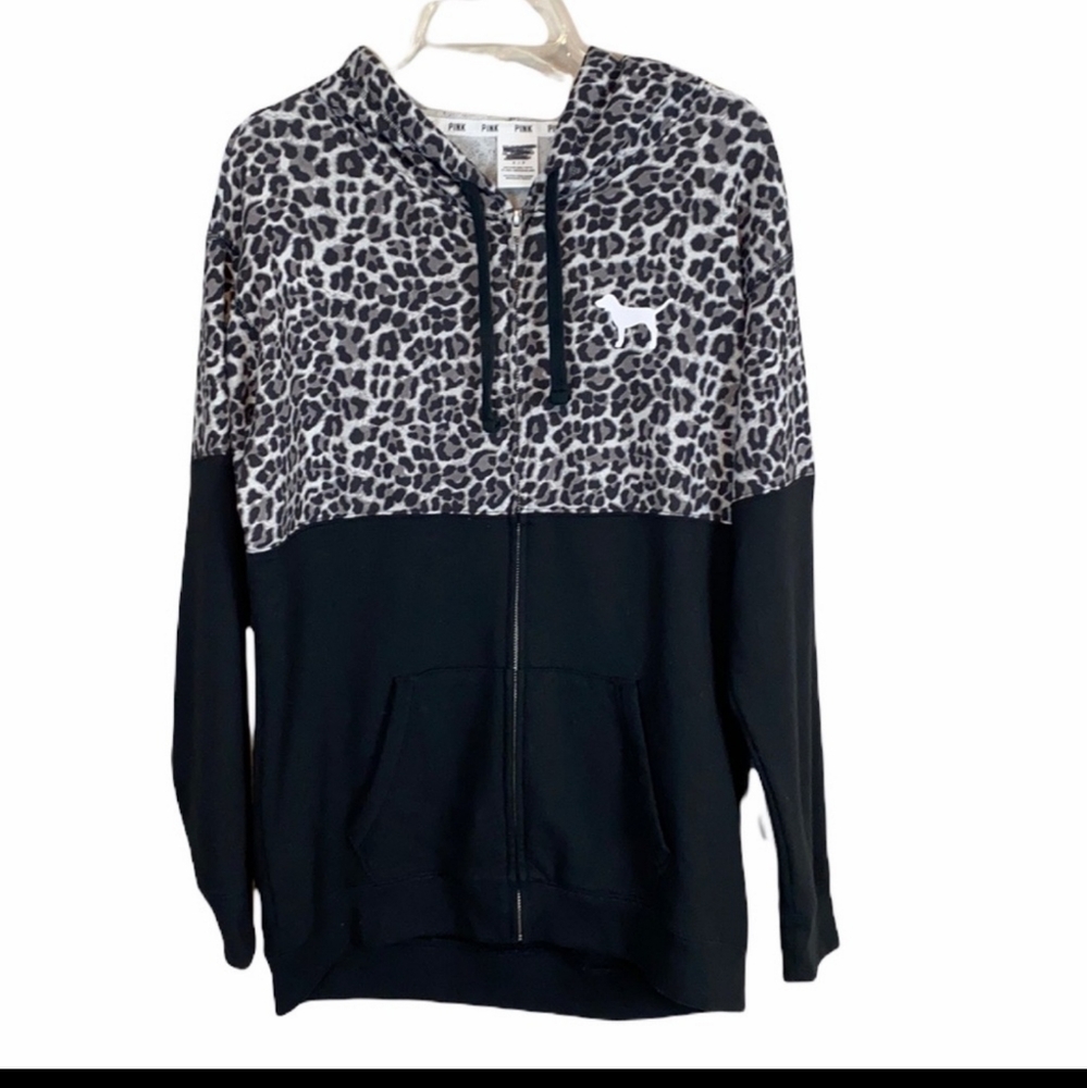 Vs cheetah leopard hoodie oversized fits large